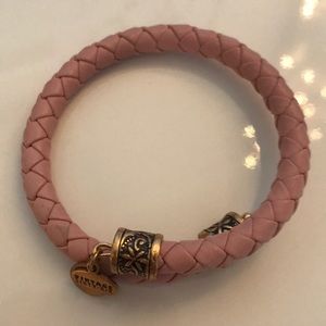 Alex and Ani vintage leather wrap bracelet